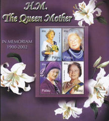 US 706 Trust Territories Palau NH VF Queen Mother Memorial M/S