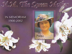 US 707 Trust Territories Palau NH VF Queen Mother Memorial S/S