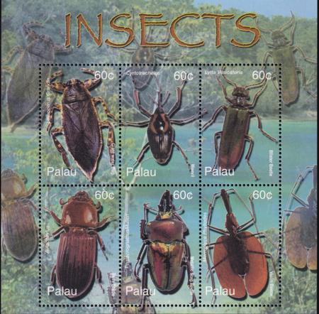 US 719 Trust Territories Palau NH VF Insects M/S