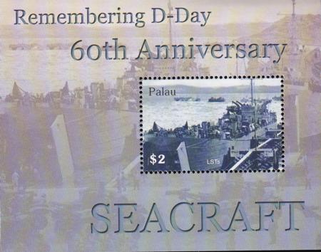 US 778 Trust Territories Palau NH VF D-Day 60th Ann. S/S