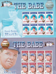US 781-82 Trust Territories Palau NH VF Babe Ruth M/S Of 8