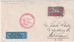 Switzerland 1930 South America Flight to Lakehurst Cover
