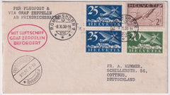 Switzerland 1930 Karlsruhe Flight Cover