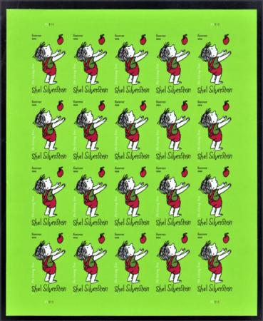 US 5683a Modern Imperf Shel Silverstein Sheet