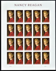 US 5702a Modern Imperf Nancy Reagan Sheet