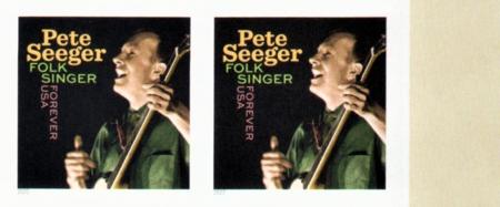 US 5708 Modern Imperf Pete Seeger Pair