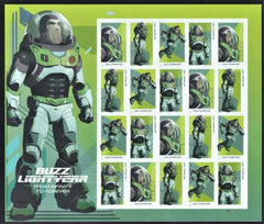 US 5709 Modern Imperf Buzz Lightyear Sheet