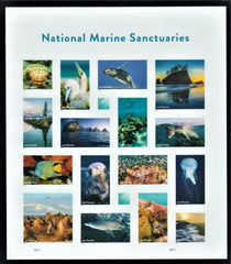 US 5713 Modern Imperf Natural Marine Sanctuaries Sheet