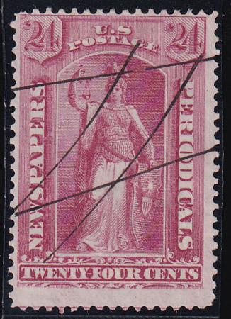 US PR17 Newspapers Used F Nect Pen Cancel