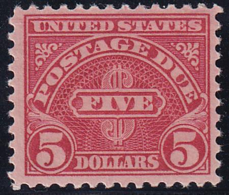 US J78 Postage Dues Mint LH F-VF Early Red Shade