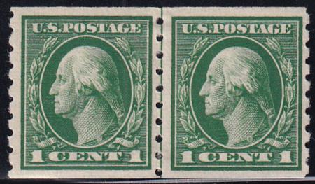 US 412 Washington / Franklin Mint H F-VF Line Pair