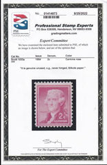 US 1033a Mint NH F-VF Silkote Paper PSE Cert