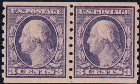 US 394 Washington / Franklin Mint NH F-VF Fresh 2mm Spacing Pair!