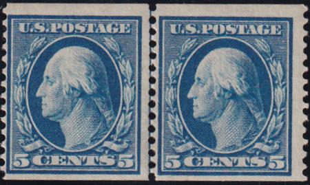 US 355 Washington / Franklin H F+ Line Pair New BSE Cert