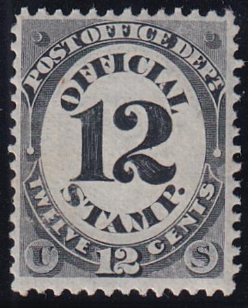 US O52 Officials Mint LH F-VF Technically NH But Some Offset From Some Design On Gum