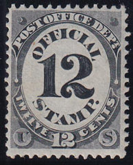 US O52 Officials Mint LH F-VF Technically NH But Some Offset From Some Design On Gum