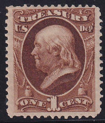US O72 Officals Mint LH F-VF+ Fresh!