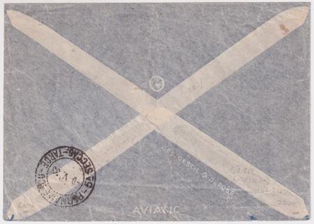 Switzerland 1933 First South America Flight Cover