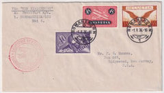 Switzerland 1936 1st North America Flight Cover