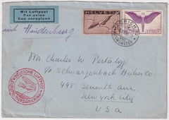 Switzerland 1936 5th North America Hindenburg Flight Cover