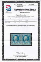 US 355LP Washington / Franklin Mint LH F-VF Line Pair PSE Cert