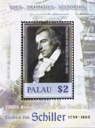 US 813 Trust Territories Palau NH VF Von Schiller S/S