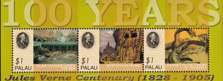 US 825 Trust Territories Palau NH VF Jules Verne M/S