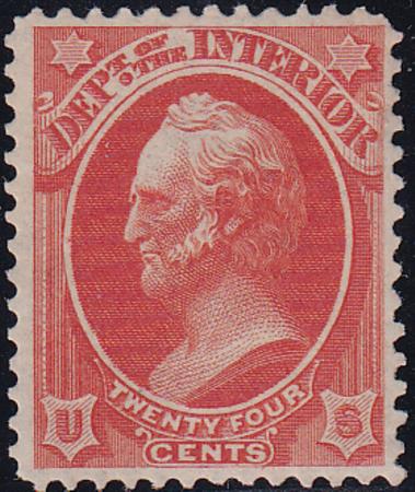 US O22 Officials Mint LH F - VF Barely Hinged - Nicely Centered