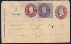 US U278(+U277, U280 Cut Squares Not Recognized) 1885 Bayou Goula, LA To Germany Great Usage