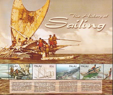 US 835 Trust Territories Palau NH VF Sailing M/S