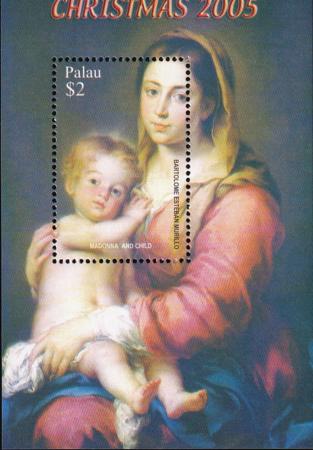 US 849 Trust Territories Palau NH VF Christmas S/S