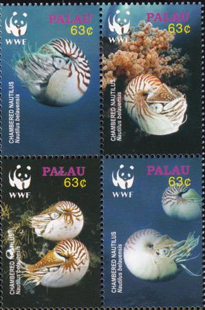US 853 Trust Territories Palau NH VF WWF-Nautilaus
