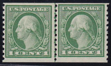 US 452 Washington / Franklin Mint NH F-VF Line Pair