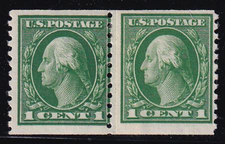 US 443 Washington / Franklin Mint LH F-VF Paste-Up Pair