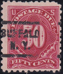 US J58 Postage Dues Used F Precancel - Short Corner Perf