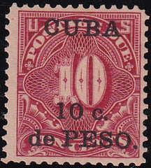 US Possessions - Cuba J4 Mint LH F-VF