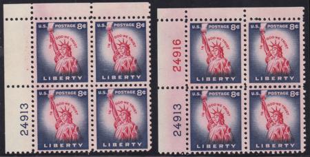 US 1041var Mint NH XF 99% Red Plate # Missing BIA Article About Discovery Accompanies