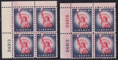 US 1041var Mint NH XF 99% Red Plate # Missing BIA Article About Discovery Accompanies