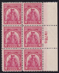 US 657 LH F-VF Plate Block NGS