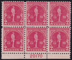 US 688 NH F Plate Block