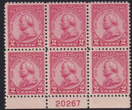 US 689 NH VF Plate Block