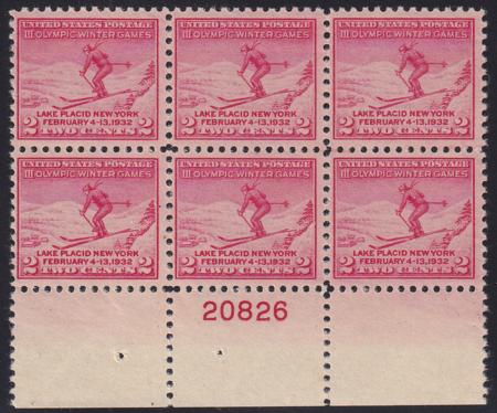 US 716 NH F-VF Plate Block