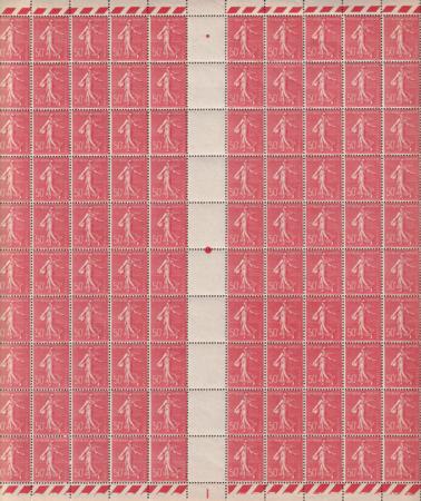 France 146 (Yv 199) Marseille Postal Forgery. Full Sheet W/ Cert.