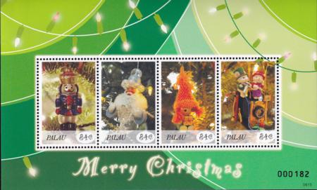 US 870 Trust Territories Palau NH VF Christmas M/S