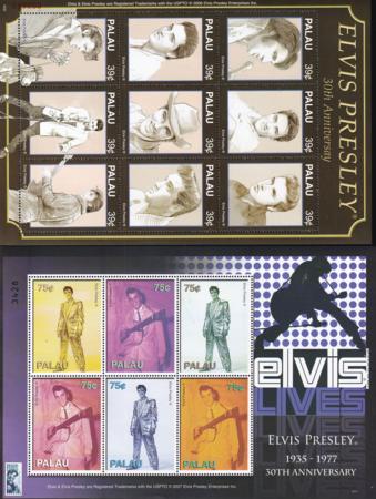 US 873-4 Trust Territories Palau NH VF Elvis M/S