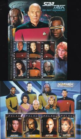 US 945-46 Trust Territories Palau NH VF Star Trek M/S