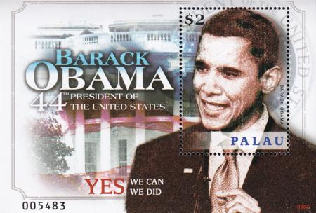 US 952 Trust Territories Palau NH VF Obama Inauguration S/S