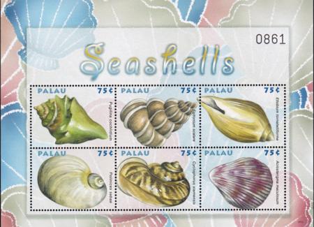 US 967 Trust Territories Palau NH VF Shells M/S