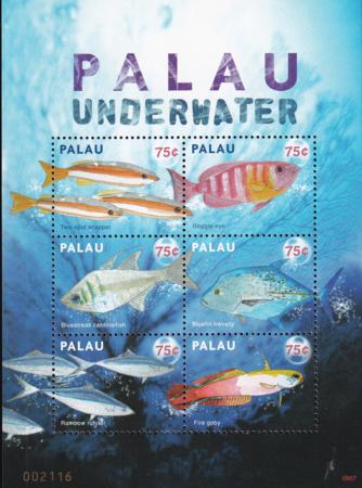 US 972 Trust Territories Palau NH VF Underwater Life M/S