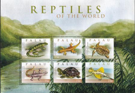 US 1003 Trust Territories Palau NH VF Reptile Set Of 6